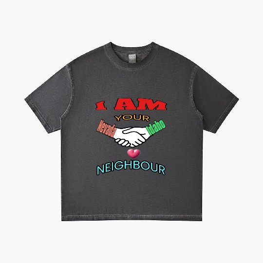I AM YOUR NEIGHOUR NEVADA AND IDAHO Gradient T Shirts