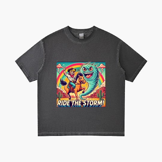 Ride the Storm: The Wild Adventure Gradient T Shirts