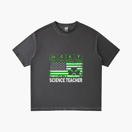 Lucky to Be a Science Teacher St Patricks Day Gradient T Shirts