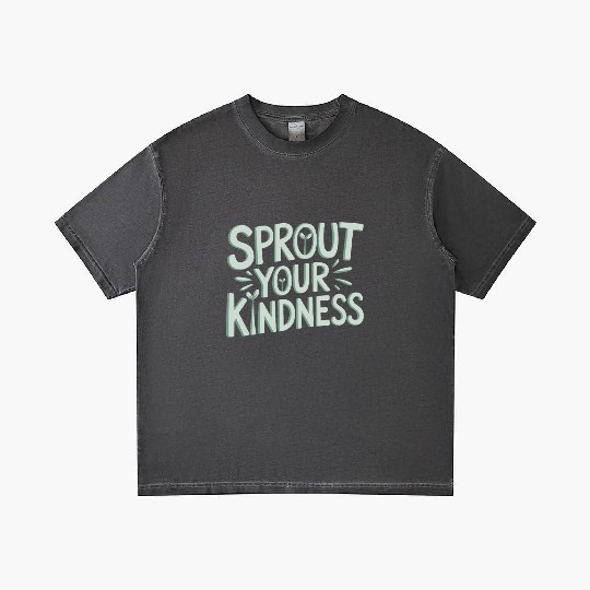 Sprout Your Kindness Vegan Vegetarian Message Gradient T Shirts