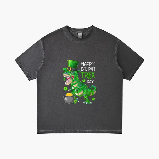 Happy St Pat Trex Day Dinosaur St Patricks Day Gradient T Shirts