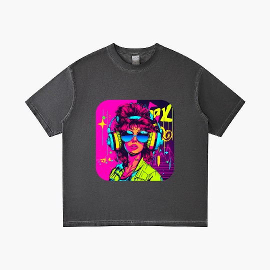 iconic pop culture 80s style fashion Gradient T Shirts
