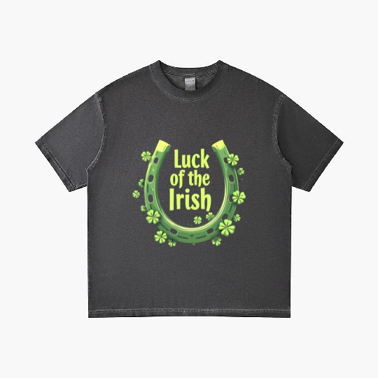 Luck of the Irish Horseshoe Design Gradient T Shirts