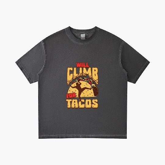 Industrial climber Will Climb For Tacos Gradient T Shirts