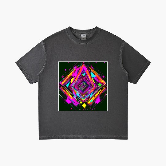 Neon Colors Vintage Party Rave Gradient T Shirts