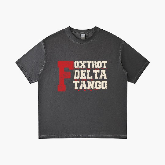Foxtrot Delta Tango: A Funny Military Code Gradient T Shirts