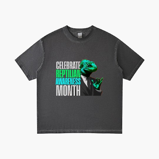 Reptilian Awareness Month Lizard People Gradient T Shirts