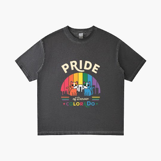 Pride of Dallas City Texas USA Rainbow Flag Gradient T Shirts