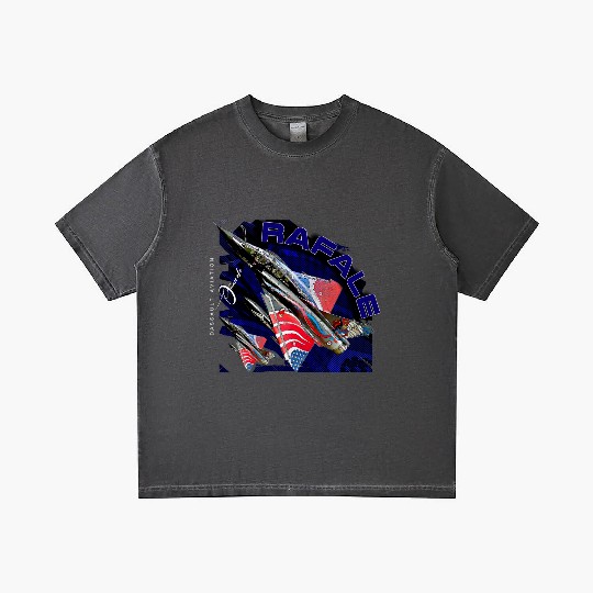 Dassault Rafale French Fighterjet Aircraft Gradient T Shirts
