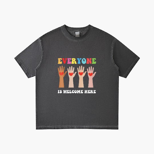 Everyone Is Welcome Here Idaho Teacher Gradient T Shirts