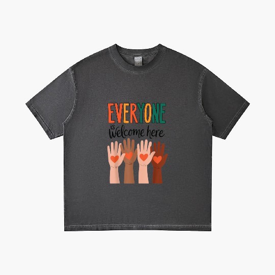 Everyone Is Welcome Here Idaho Teacher Gradient T Shirts