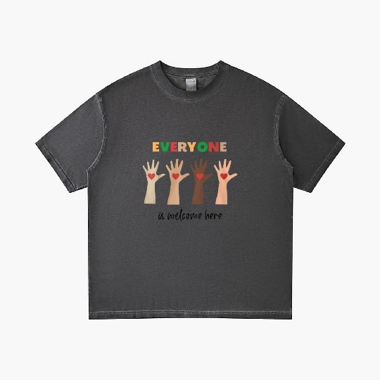 Everyone Is Welcome Here Idaho Teacher Gradient T Shirts