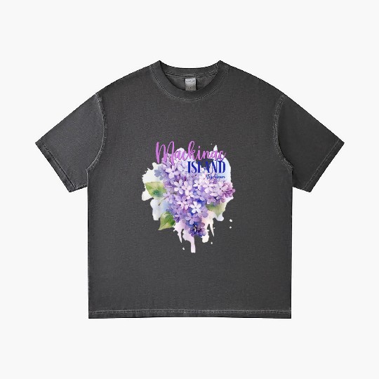 Mackinac Island Michigan Lilacs Lilac Festival Sta Gradient T Shirts