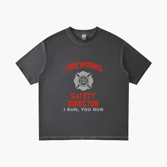 Fireworks Safety Director I Run You Run Gradient T Shirts