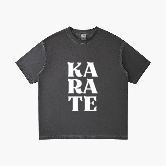 Karate bold letters japanese Martial art Gradient T Shirts