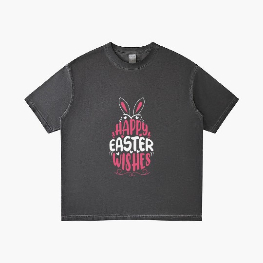Happy Easter Wishes, Cute Bunny, Spring Celebratio Gradient T Shirts