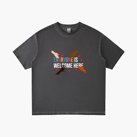 Everyone is welcome here Idaho Teacher Gradient T Shirts