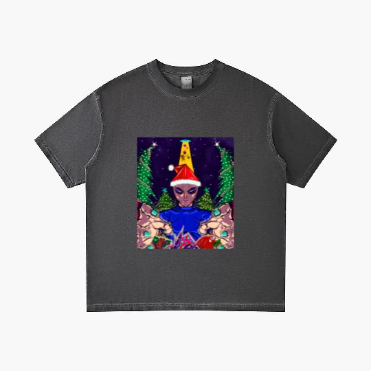 Alien Christmas Gifts Collection Time! Gradient T Shirts