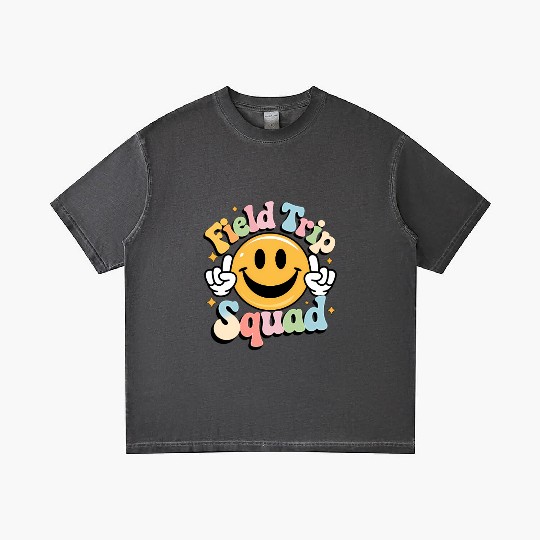 School Field Trip Squad Teacher Gradient T Shirts