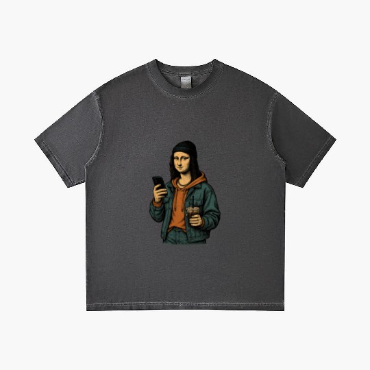 the mona lisa dressed in 2025 street fashion Gradient T Shirts