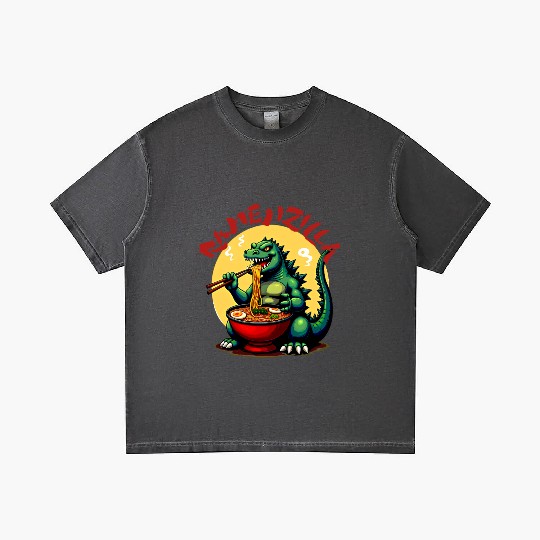 RamenZilla Ramen Noodle Loving Kaiju Monster Gradient T Shirts