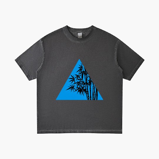 A Blue Triangle and Bamboo Gradient T Shirts