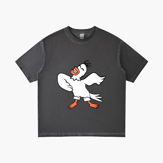 Seagull bird dances happily celebrates cheerful Gradient T Shirts