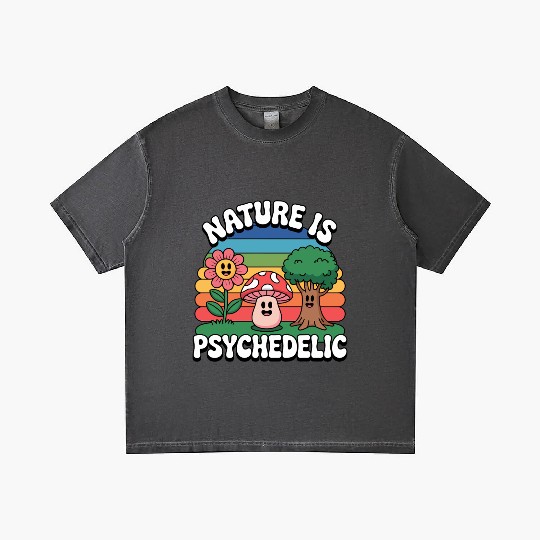 Nature Is Psychedelic Gradient T Shirts