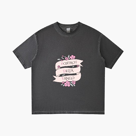 Foxtrot Delta Tango - Floral Subtle FDT Gradient T Shirts