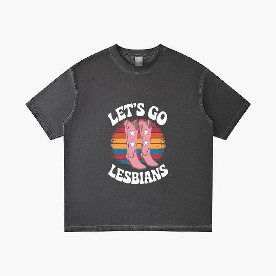 Let’s Go Lesbians Subtle Lesbian Pride Gradient T Shirts