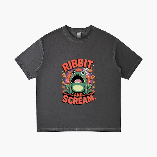 Screaming Frog Pizza Chaos Vibes Gradient T Shirts