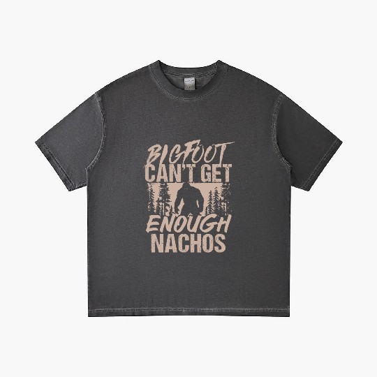 Bigfoot Can't Get Enough Nachos Wilderness Gradient T Shirts