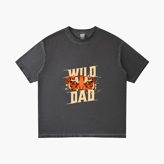 Wild Dad Funny Adventure Outdoors Father Life Gradient T Shirts