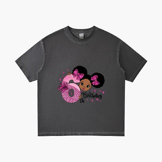 My 6th Birthday Girl Afro Princess Gradient T Shirts