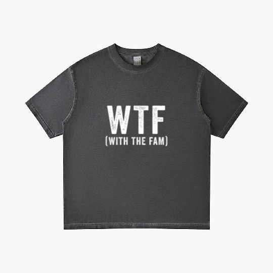 WTF With The Fam Funny WTF Family Reunion Gradient T Shirts