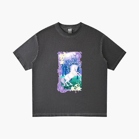 Unicorn fantasy lilac moon Gradient T Shirts