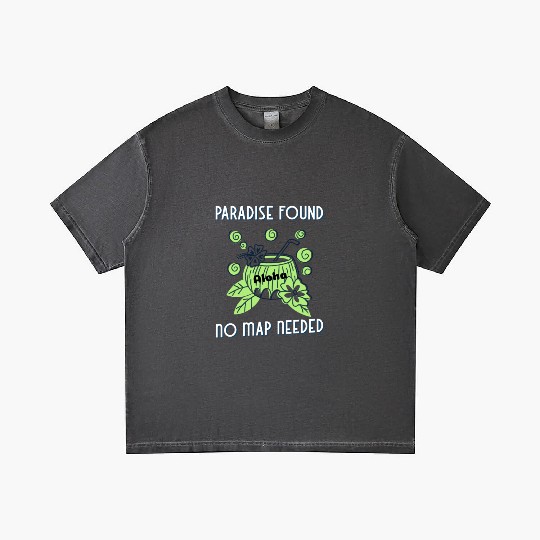 Paradise Found No Map Needed - Aloha Travel, Gradient T Shirts