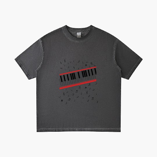Michael 80s Beat It Piano Design Gradient T Shirts