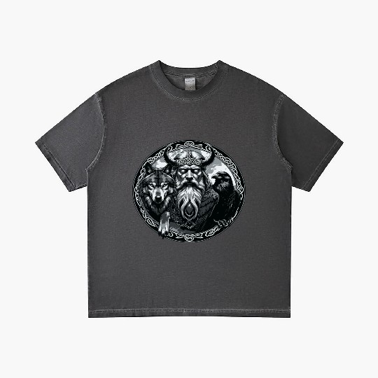 Viking Warrior Man Odin Thor Norman Walhalla Gradient T Shirts