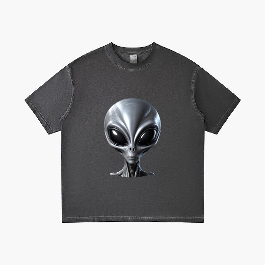 Scary Small Grey Alien Extraterrestrial Gradient T Shirts