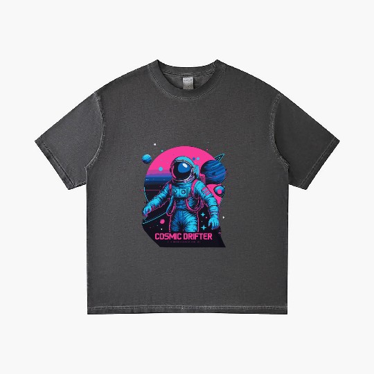Cosmic Drifter Synthwave Gradient T Shirts