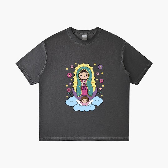 Our Lady of Guadalupe Mexico for Kids Toddlers Gradient T Shirts