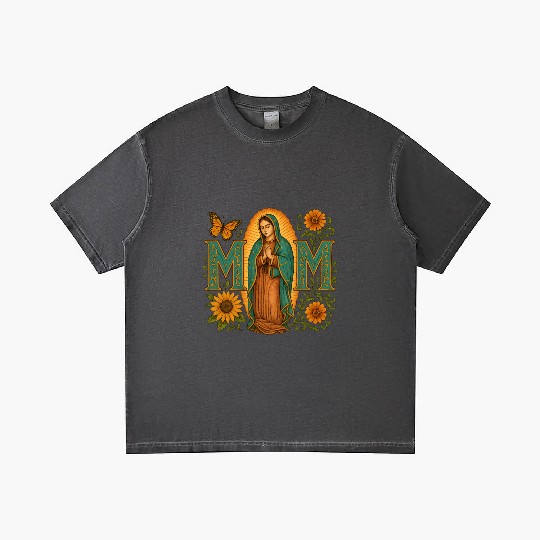 Mexican Mom Mexican Heritage Virgen De Guadalupe Gradient T Shirts