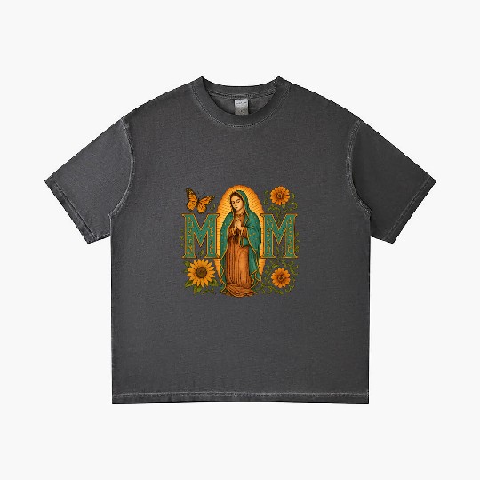 Mexican Mom Mexican Heritage Virgen De Guadalupe Gradient T Shirts