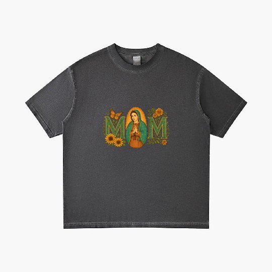 Mexican Mom Mexican Heritage Virgen De Guadalupe Gradient T Shirts