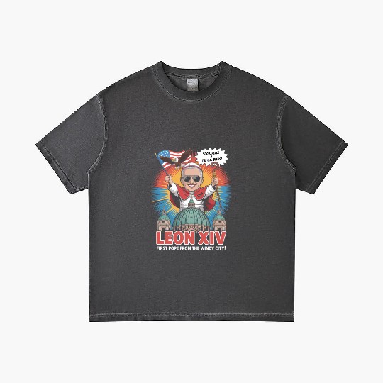 Leon XIV Funny American Pope Vatican Humor Gradient T Shirts