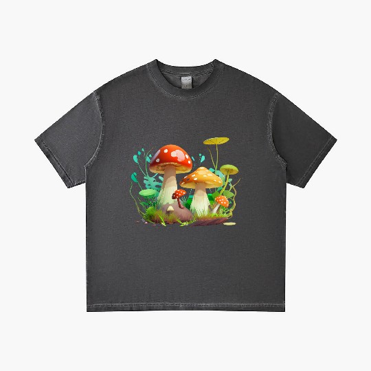 Funky Fungi – Nature’s Neon Wonder Gradient T Shirts