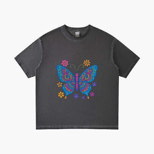 Mandala Butterfly – Colorful Boho Style for Girls Gradient T Shirts