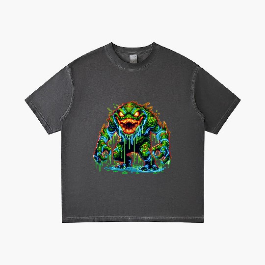Neon Swamp Beast – Toxic Terror Gradient T Shirts