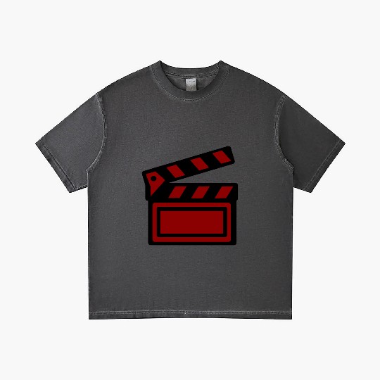 Film Clapboard Icon – Cinematic Design Gradient T Shirts